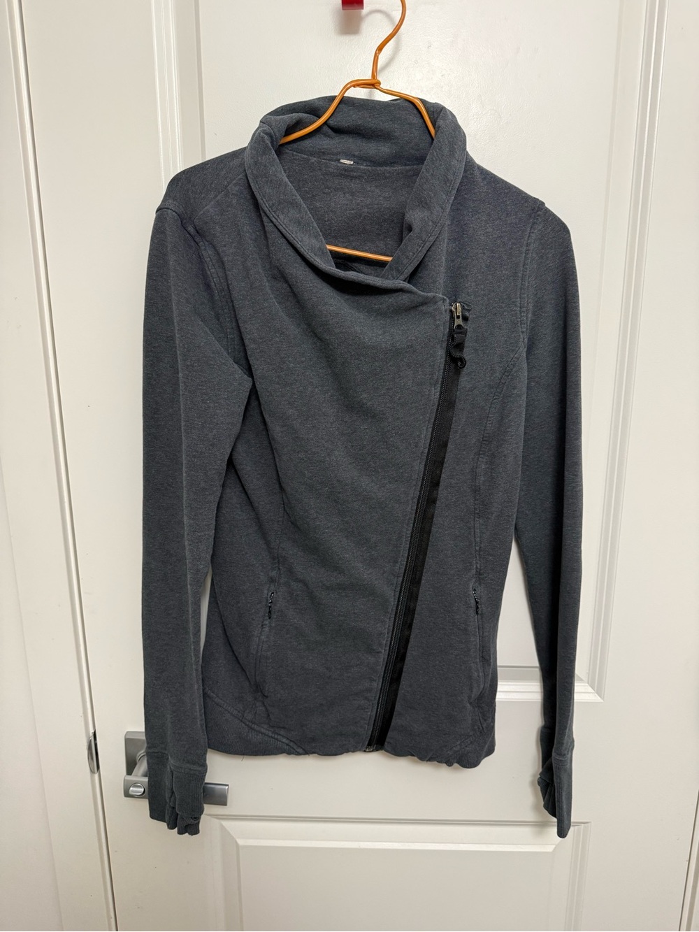 Lululemon Turn Jacket in a heathered charcoal gray color in size 4